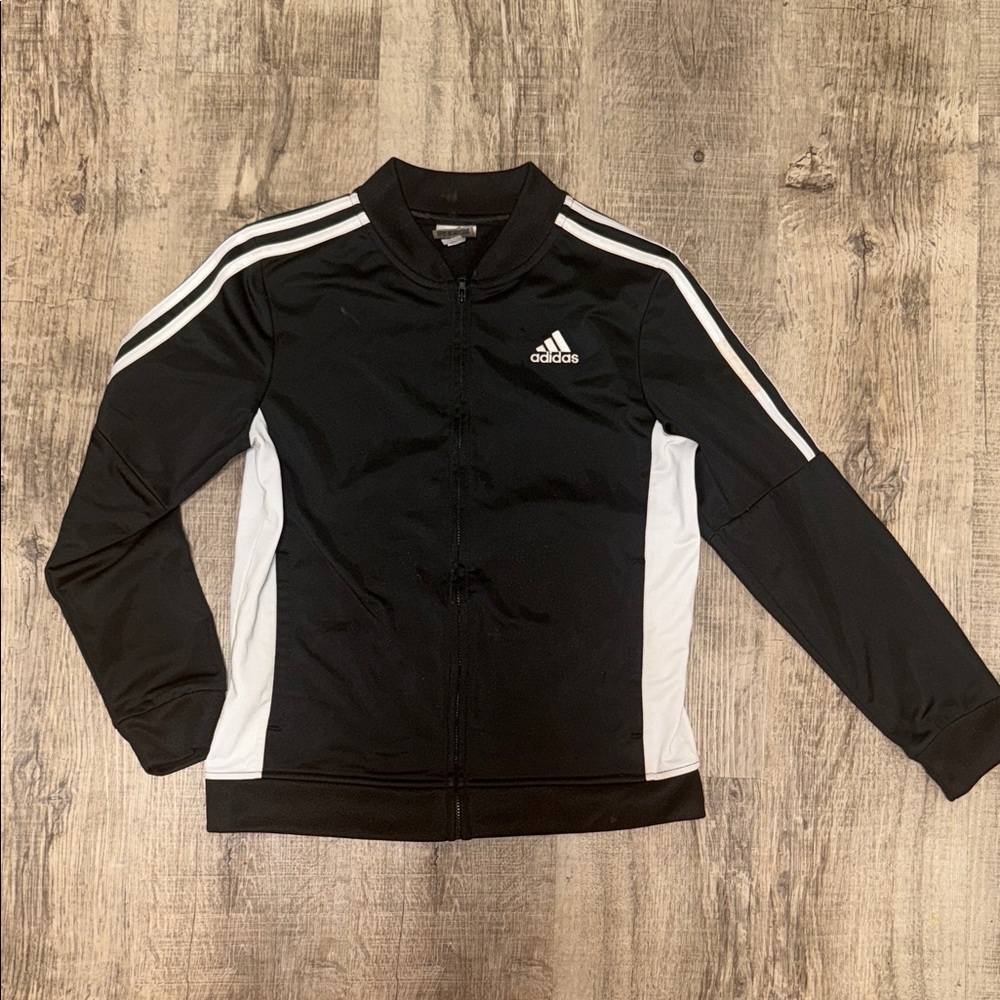 Adidas Kids Jacket in Black and White